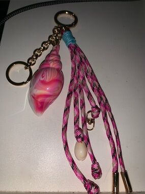 Shell purse/bag charm Keychain with charms